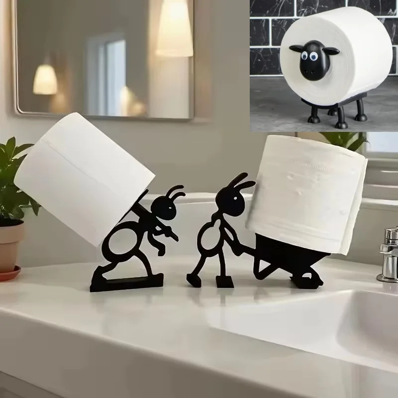 

Милый и простой держатель для салфеток в виде животных (овца, муравей) — минималистичный и практичный держатель для рулонов бумаги, идеальный креативный подарок для праздников.