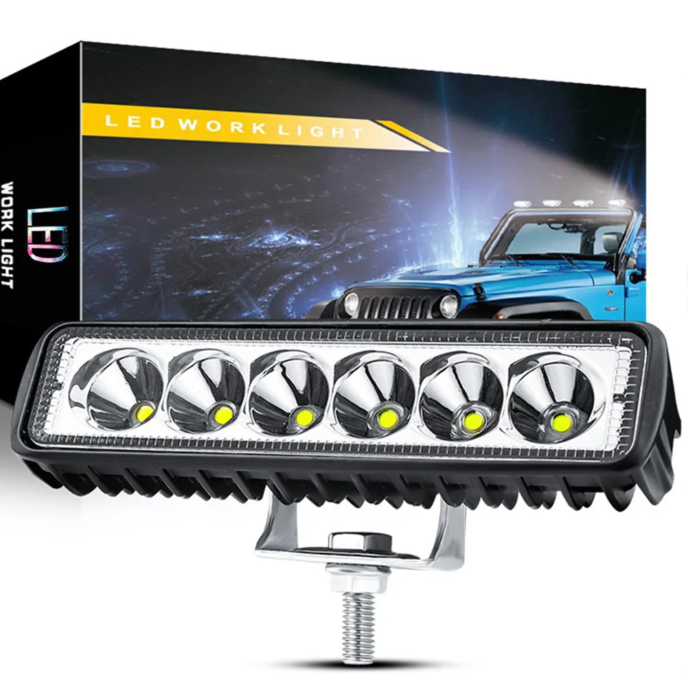 

18W 6 Inches Car LED Working Lamp Truck Lamp Long Modified LED Driving Truck Lamp Supplies for Car Offroad