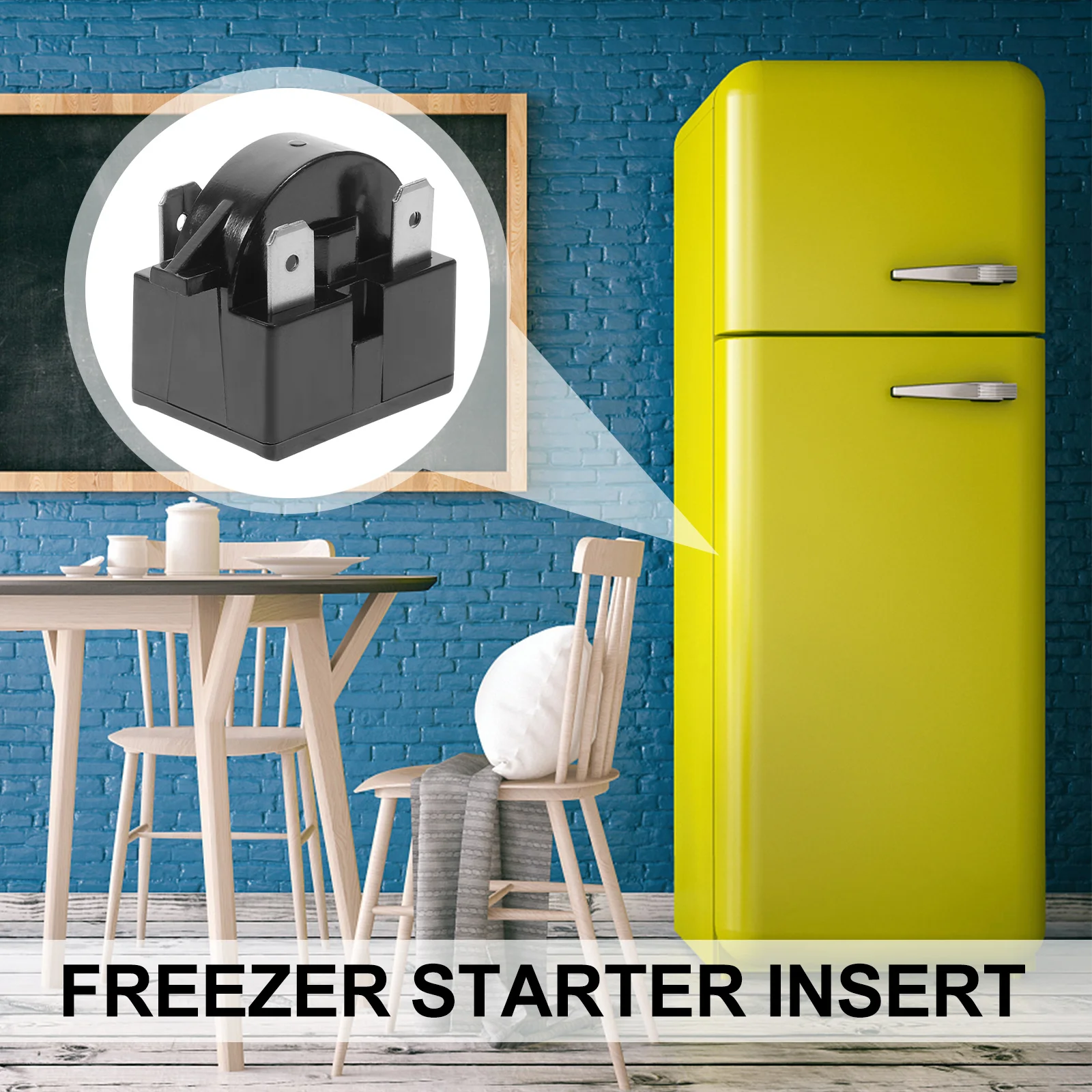 

4Pcs Refrigerator Ptc Start Relay 4- Replacement for Fridge Freezer Overload Protector Starter for Compact Mini Wine