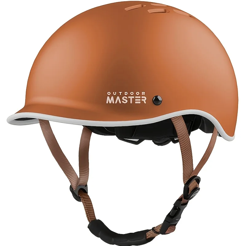 خوذة دراجة OutdoorMaster للبالغين، خوذة ركوب الدراجات قابلة للتعديل مع ضوء للرجال والنساء - آمنة معتمدة للدراجات