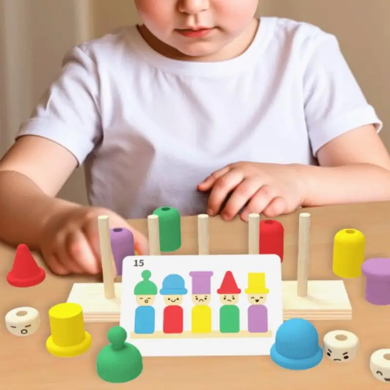 Jouet à empiler sensoriel Montessori, reconnaissance musicale des couleurs pour les tout-petits, améliore la coordination œil-main et les compétences précoces