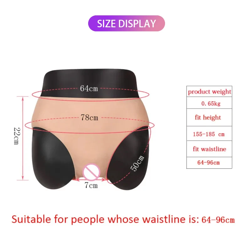 Silicone Fake Vagina Men\'s Underwear Hiding Gaff Panties Drag queen Transgender  Crossdressing Crossdresser Gays Shemale