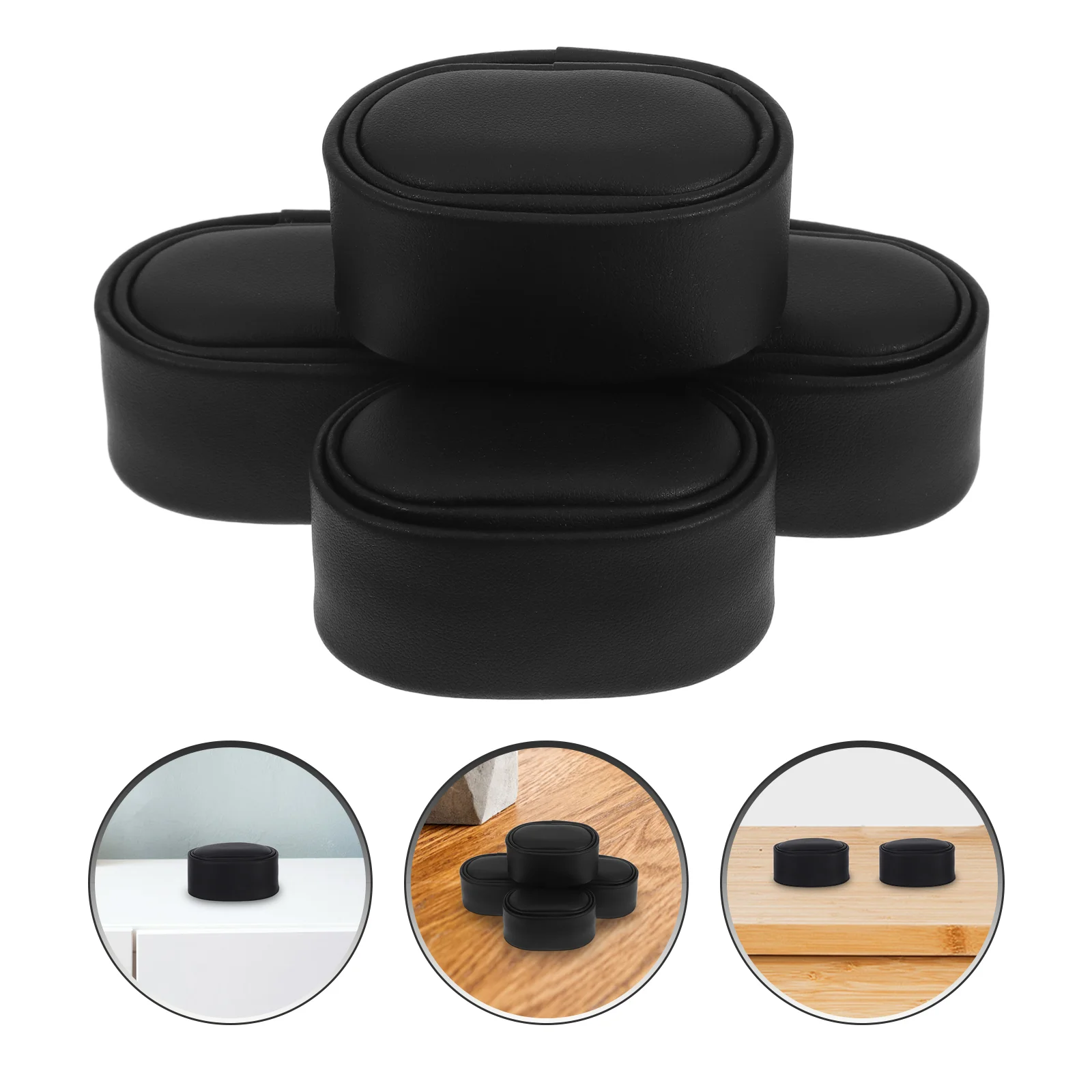 

4 Pcs Winder Small Watch Pillow Men Watches Pillows for Automatic Black Sponge Man