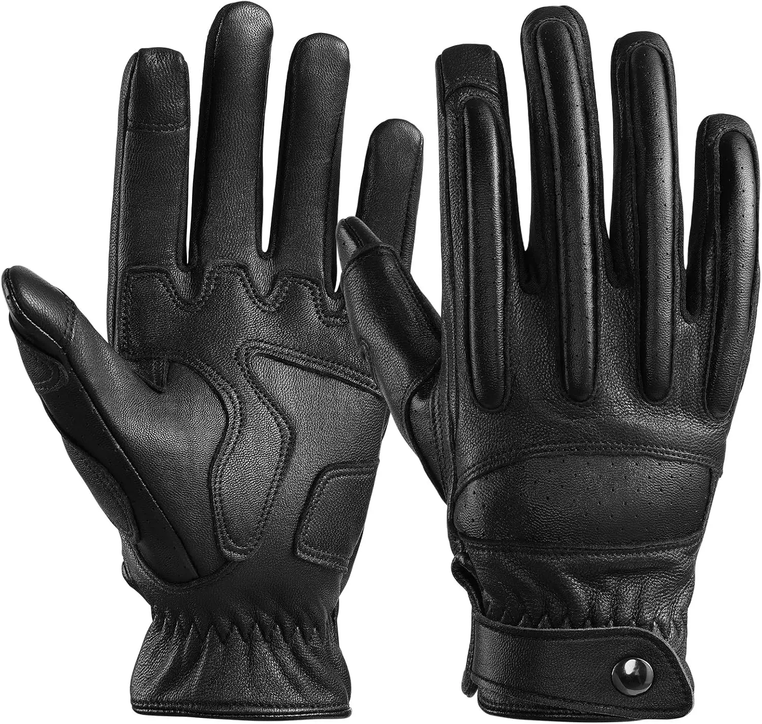 

New 1Pair Gloves Men Women Gloves First Layer Cowhide Wear-resistant Camping Mittens Touch Screen Protective Equipment
