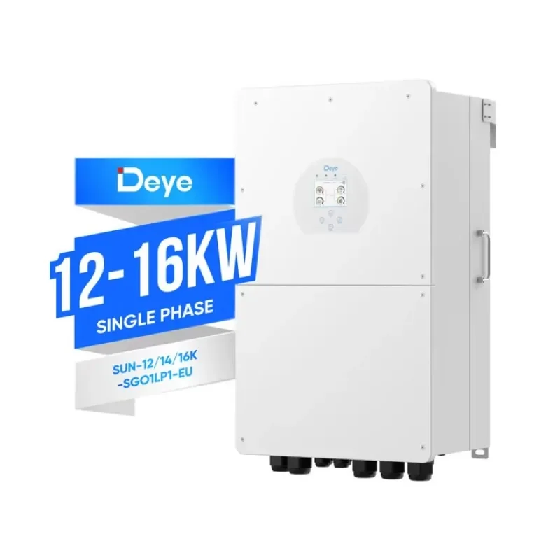 Deye Sun-12k-sg04lp3-eu 12Kw 16kw 10Kw Inversor solar híbrido monofásico trifásico Stock de la UE