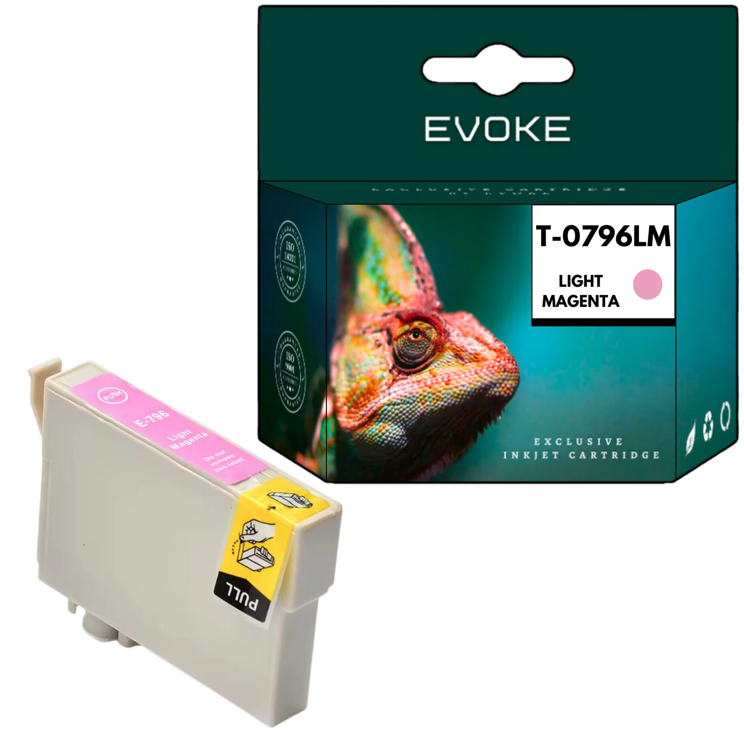 Evoke Compatibele Inkt voor Epson C13T07964010 T0796 Licht Magenta 18 ml 760 Pagina's Stylus Photo Px650 660 700W 710W 720Wd 730Wd 800Fw 810Fw 820Fwd 830Fwd