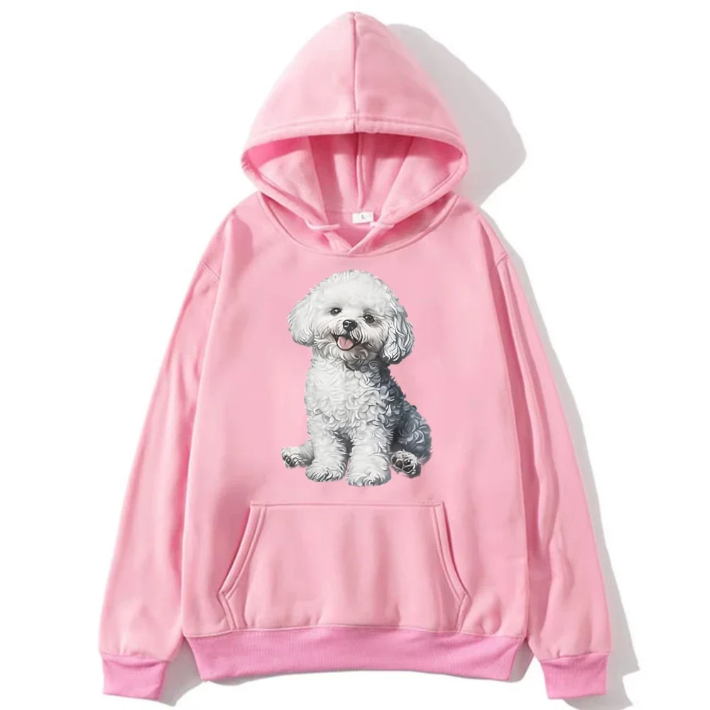 Cheap Cheap Bichon Frise Dog Hoodie Casual Unisex Hooded Sweatshirt Cute Pet Animal Sweatshirt Warm Cozy Apparel for Dog Lover Hoodies - Aliexpress Deal
