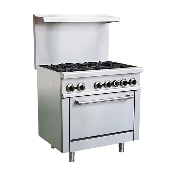 

6 Open Burners Stainless Steel Commercial 36 Inch Range