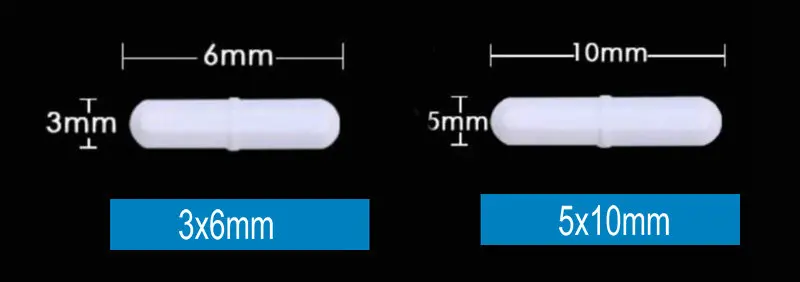 10pcs/lot Lab Magnetic Stir BarType-B PTFE Rotor Cylindrical Magnet Stirrer Laboratory Supplies