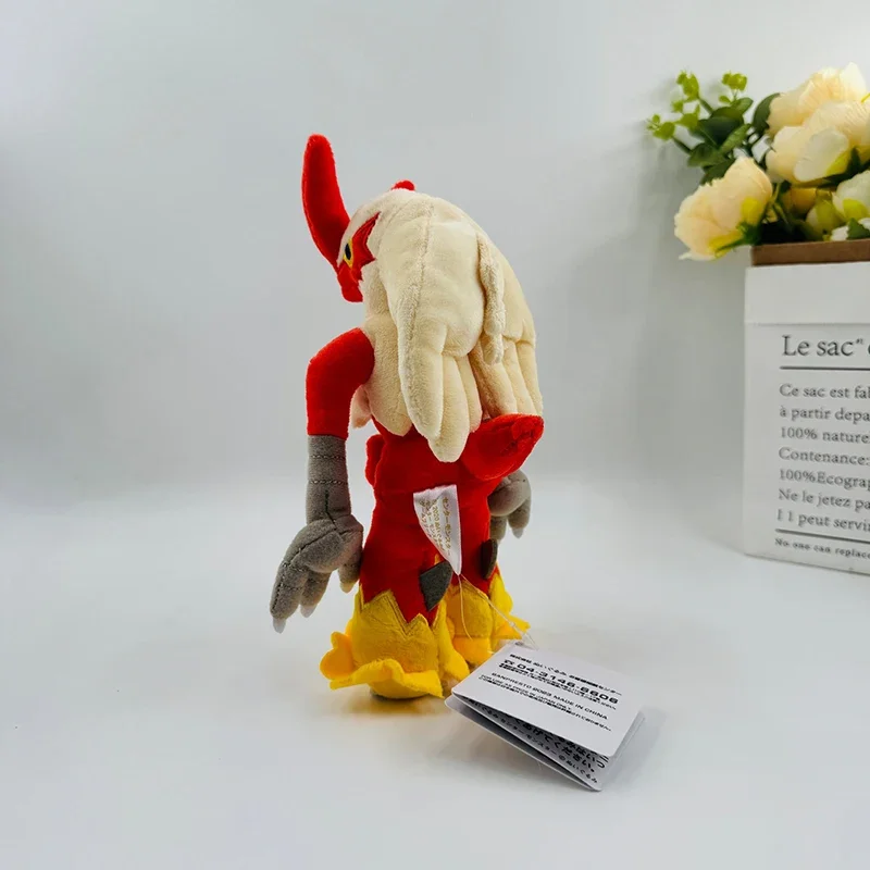 Dibujos animados 22cm Blaziken Pokemon juguetes de peluche Anime Animal pollo Pokémon Plushie Kawaii muñeca regalo de peluche para niños Navidad cumpleaños