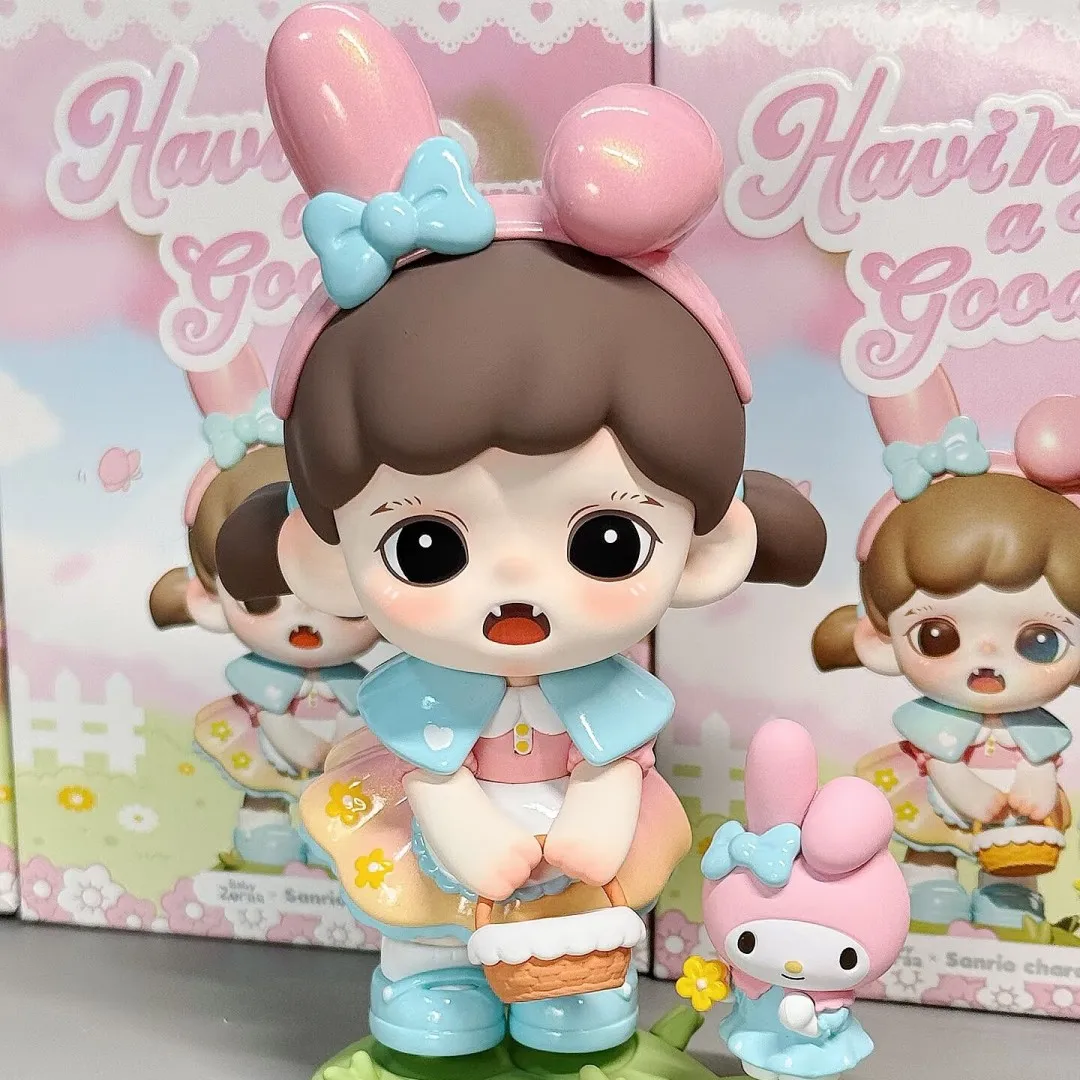 

Genuine Zoraa X Sanrio Characters Having A Good Times Series Blind Box Kuromi Hellokitty Action Figure Customized Gift