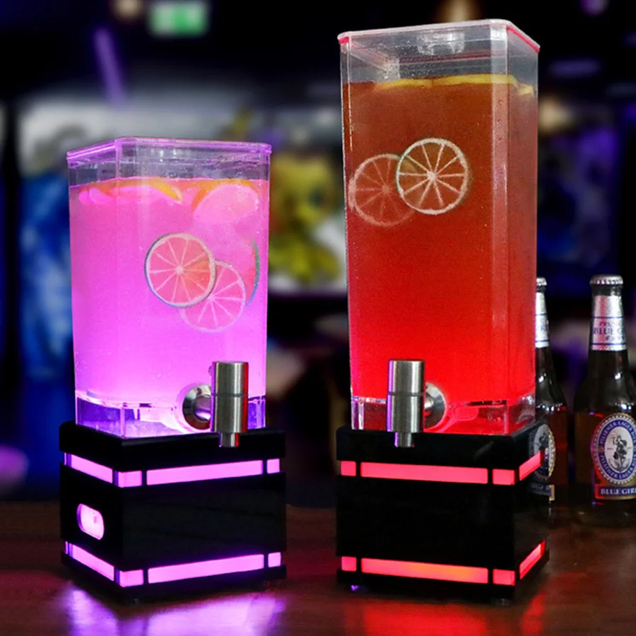 

RGB Changeable LED Ice Bucket LED Clear Acrylic Ice Bucket Holder Juice wine Beer Champagne Bucket for Party Night Bar Decor