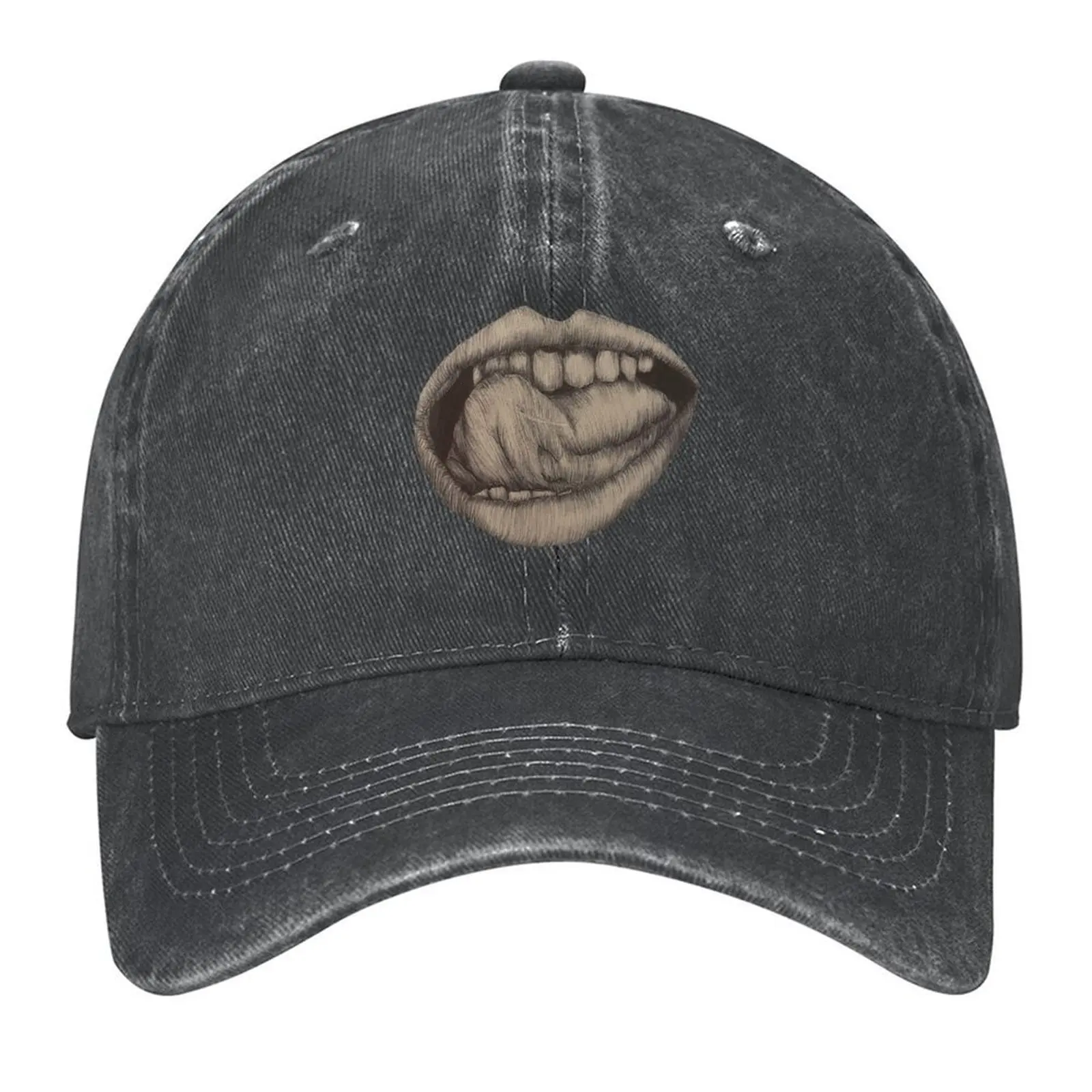 

Tongue Licking Teeth Baseball Cap Hood Hat Baseball Cap Brand Man cap Streetwear Designer Man Women's