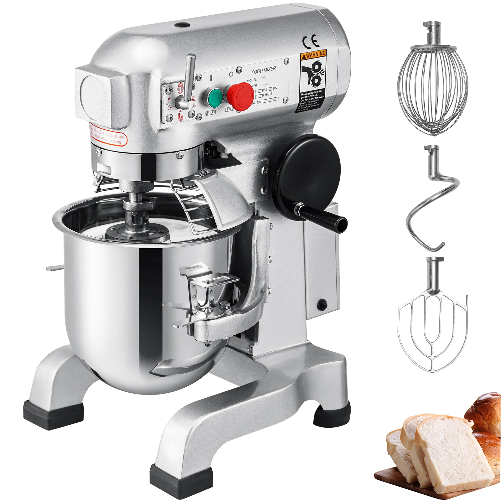 

10 15 20 30L Electric Dough Machine Stainless Steel Commercial Cream Egg Whisk Mixer Processor Kitchen Food Stand Blender