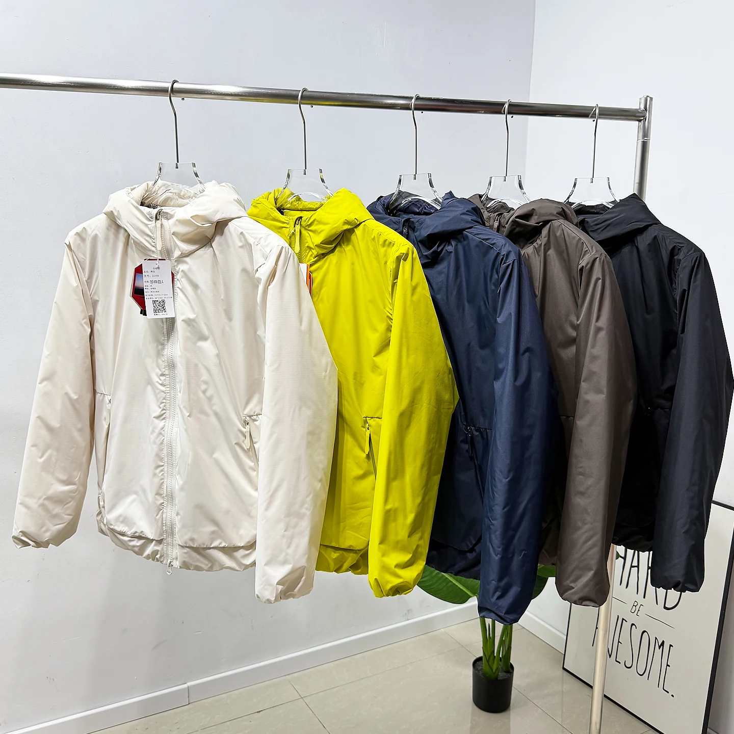 

aphene Heating Hollow Fiber Insulation Hooded Cotton Jaet for Men Winter Windproof Waterproof Warm Coat Youth Faion