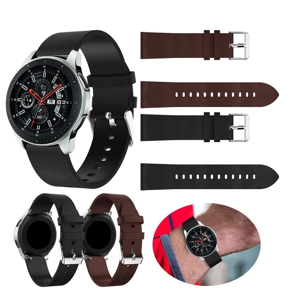 Sport Classic leather strap for Samsung Gear S3 strap for Samsung Galaxy 46mm bracelet, for Huami Amazfit Stratos 2 2S wristband