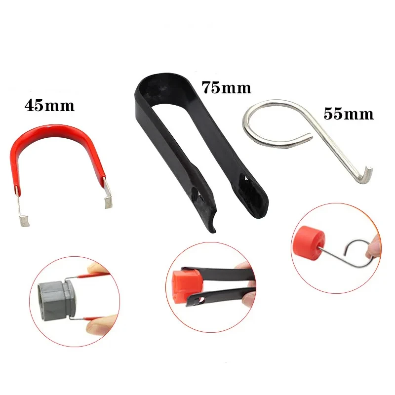 Portable Car Wheel Nut Cover Removal Kit Set Tool Universal Hub Puller Wheel Bolt Caps Replacement Tools Tweezers Removal Tool view 2