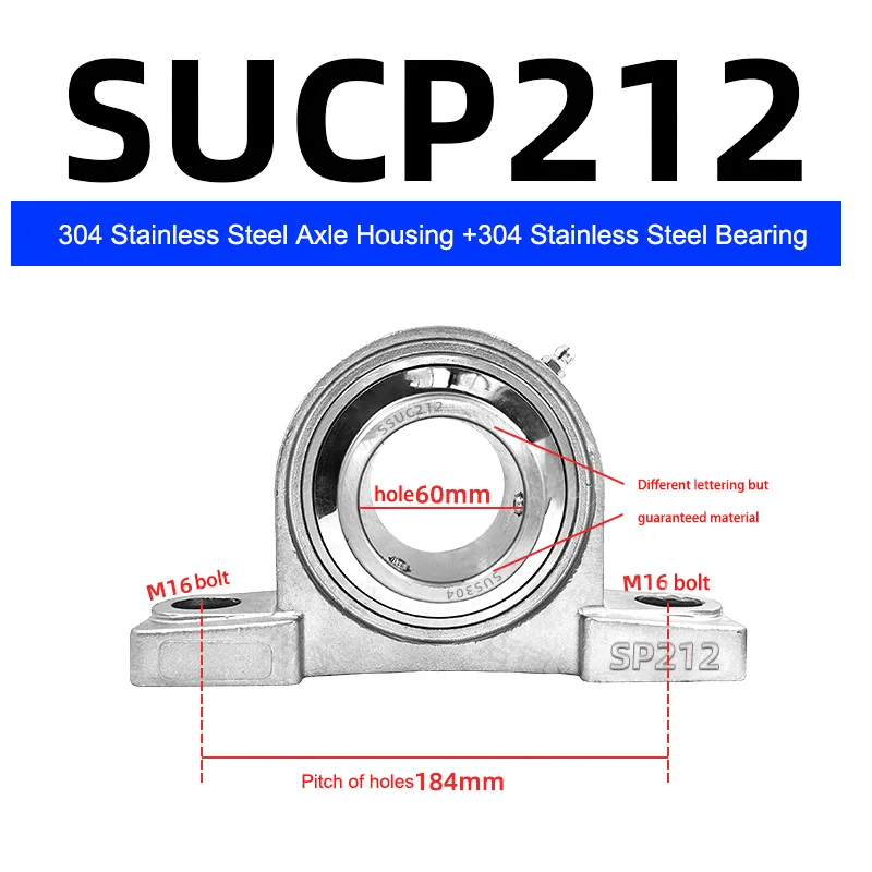 1PC Outer spherical belt vertical seat bearing UCP201 P202 P203 P204 P20 P209 Inner diameter 12/15/17-35mm