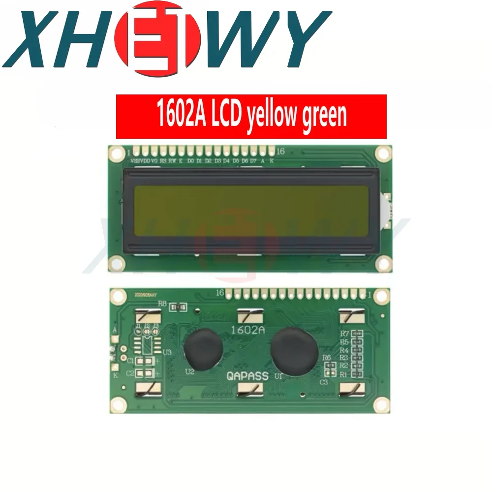 Modulo LCD 0802A 1602A 2004A 12864B LCD1602 modulo Display IIC I2C 3.3V/5V per presa schermo Arduino blu giallo-verde