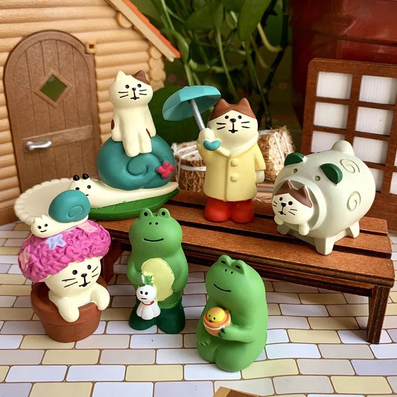 Creative Small Scene Decoration Home Decoration Farm Scene Series Bookshelf Decoration Set Children's Toys Doll Ornaments