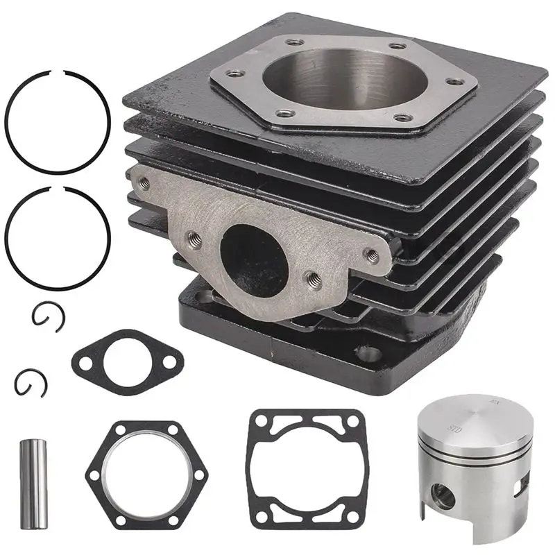 For EZGO Golf Cart Models 1976-1988 2 Cycle 2PG Top End Rebuild Cylinder & Piston Rebuild Kit 14532-G1,14555G1,24505G1-A67F