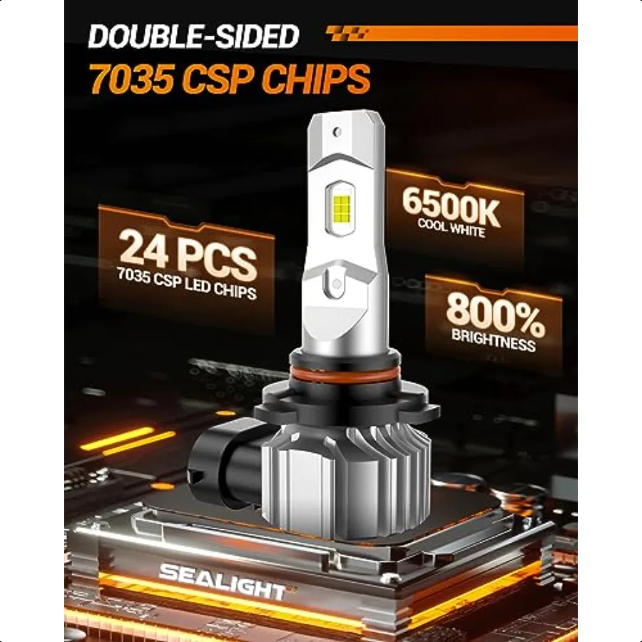 9145 H10 Lampadine fendinebbia a LED o DRL 18000LM 800 Brightn 9140 H10 9145 Fendinebbia a LED Lampadina a LED per auto 6500K Bianco freddo 984 FT S