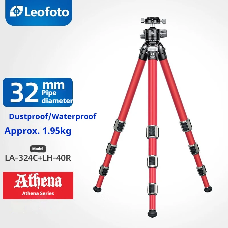 

Leofoto LA-284C/LA-324C Athena Series Sand/Water/Corrosion-Resistant Carbon Fiber DSLR Camera Video Tripod Head Kit