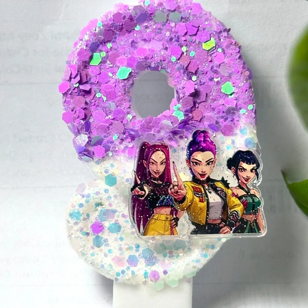 nuovo Kpop Demon Hunter Numero di candela Festa di compleanno per bambini Decorazione torta di compleanno Forniture per regali per feste per baby shower