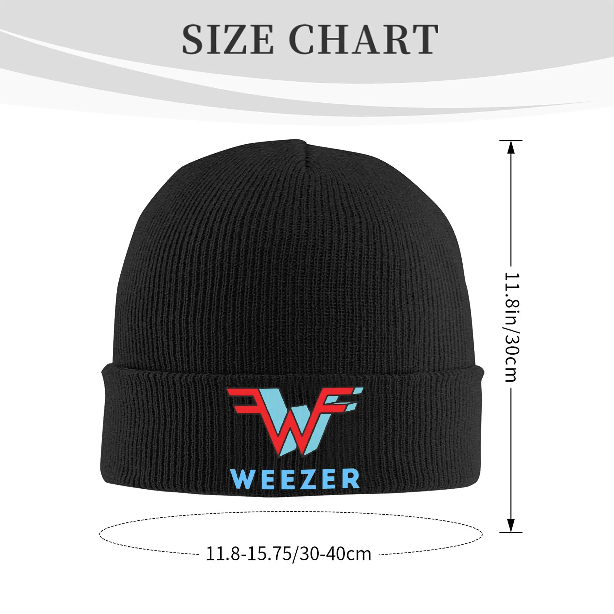 Weezer Rock  Knitted Hat for Women Men Skullies Beanies Winter Hat Acrylic  Warm Caps