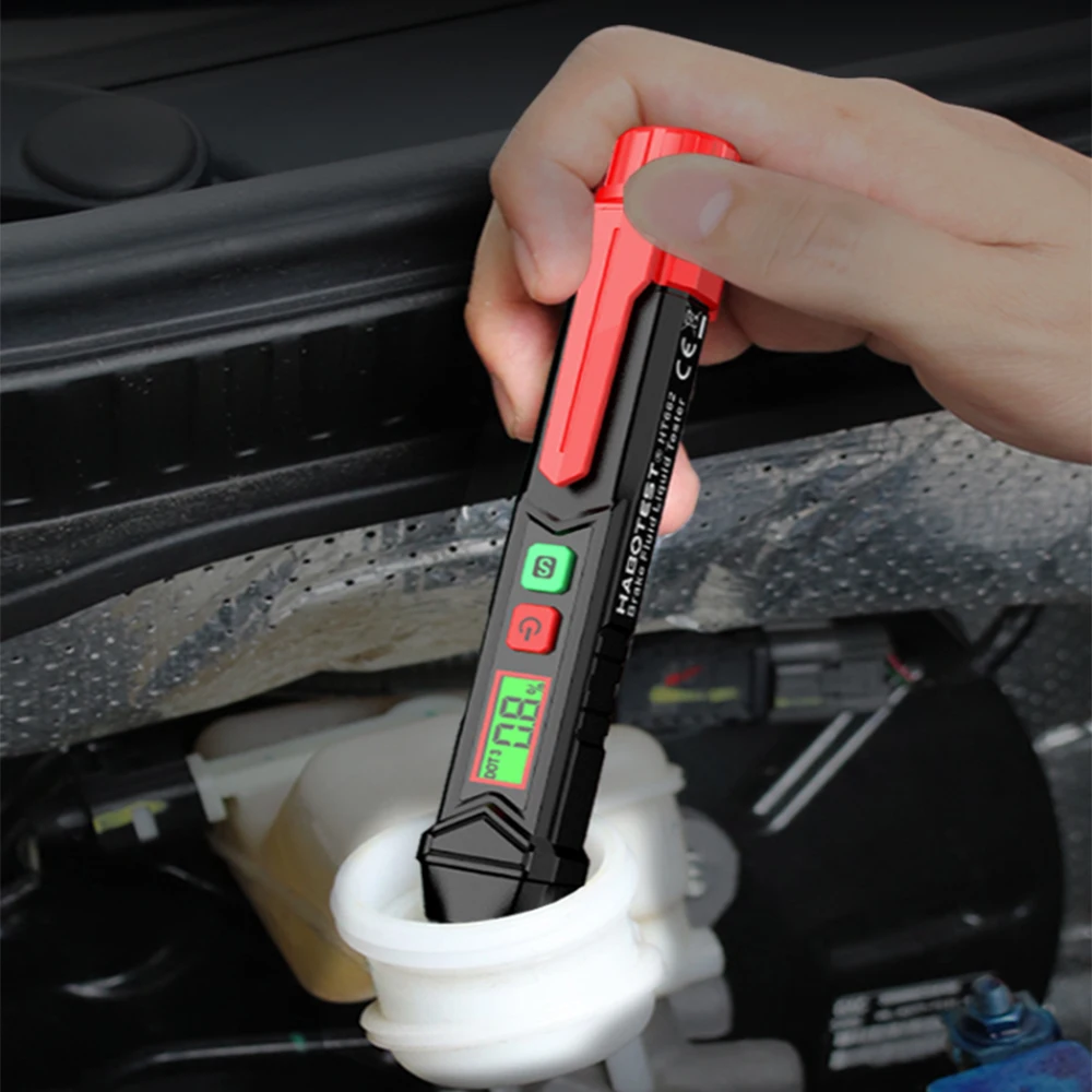 3-Farben-Hintergrundbeleuchtung Tragbarer Digitaler Bremsflüssigkeitstester Präziser Auto-Bremsöltester mit Ton- und Lichtalarm DOT3 DOT4 DOT5.1 – Detail 15