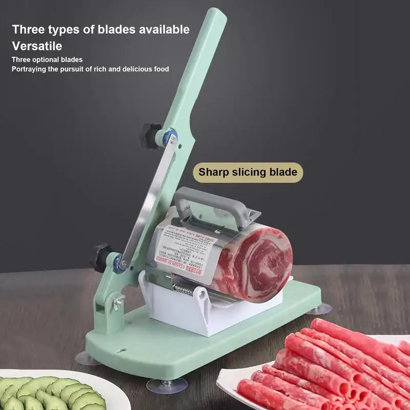 Manual Meat Slicer Food-grade Stainless Steel Thin Meat Slicer Bacon Slicer Removable Meat Cutter Household Slicing Machine