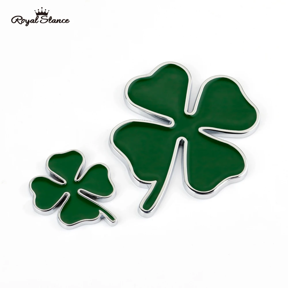 

1pcs Zinc Alloy Metal Green Four Leaf Clover Badge For Alfa Romeo Car Styling Emblem Sticker Motorcycle Accessories Car Styling