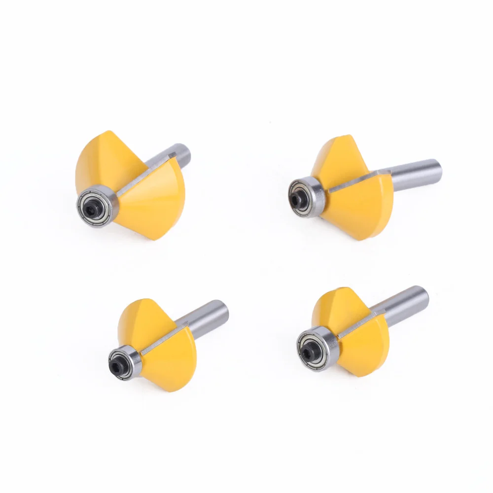 LAVIE 1pc 8mm Shank 45° Chamfer Edge Forming Router Bit Bevel Flush Trim Bit Woodworking Milling Cutter Bits Cnc Mill Router Bit