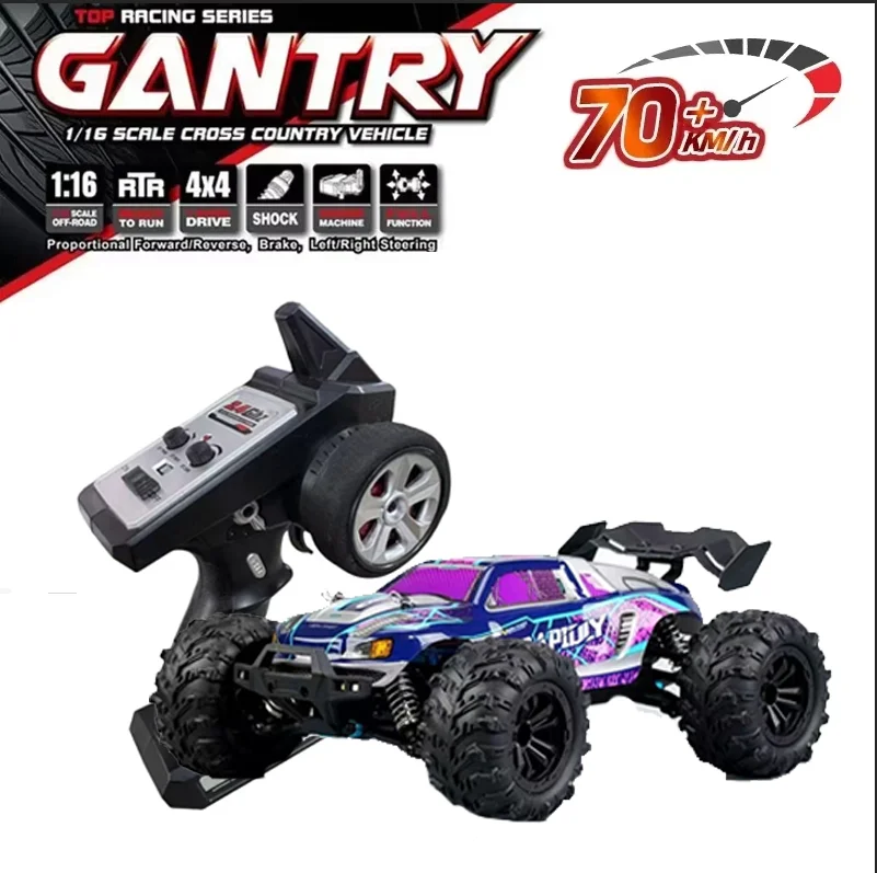 

SCY GANGMAO 16101PRO Brushless 4WD RC Car with LED Remote Control Cars High Speed Drift Monster Truck for Kids Vs 144001 Toys