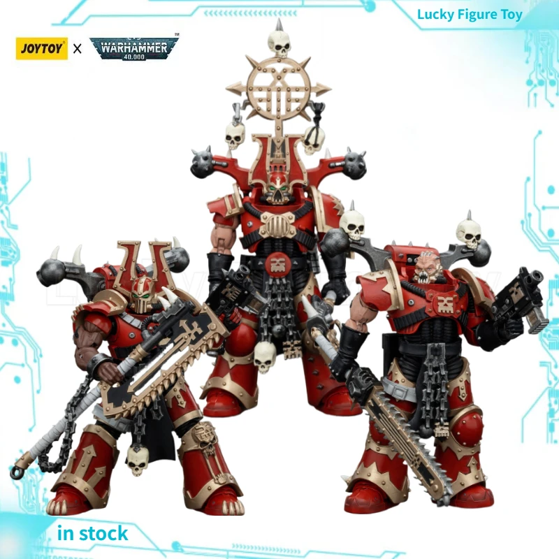 

【Original】JOYTOY 1/18 Action Figure Warhammer 40K World Eaters Khorne Berzerker 3PCS Classic Soldiers Model