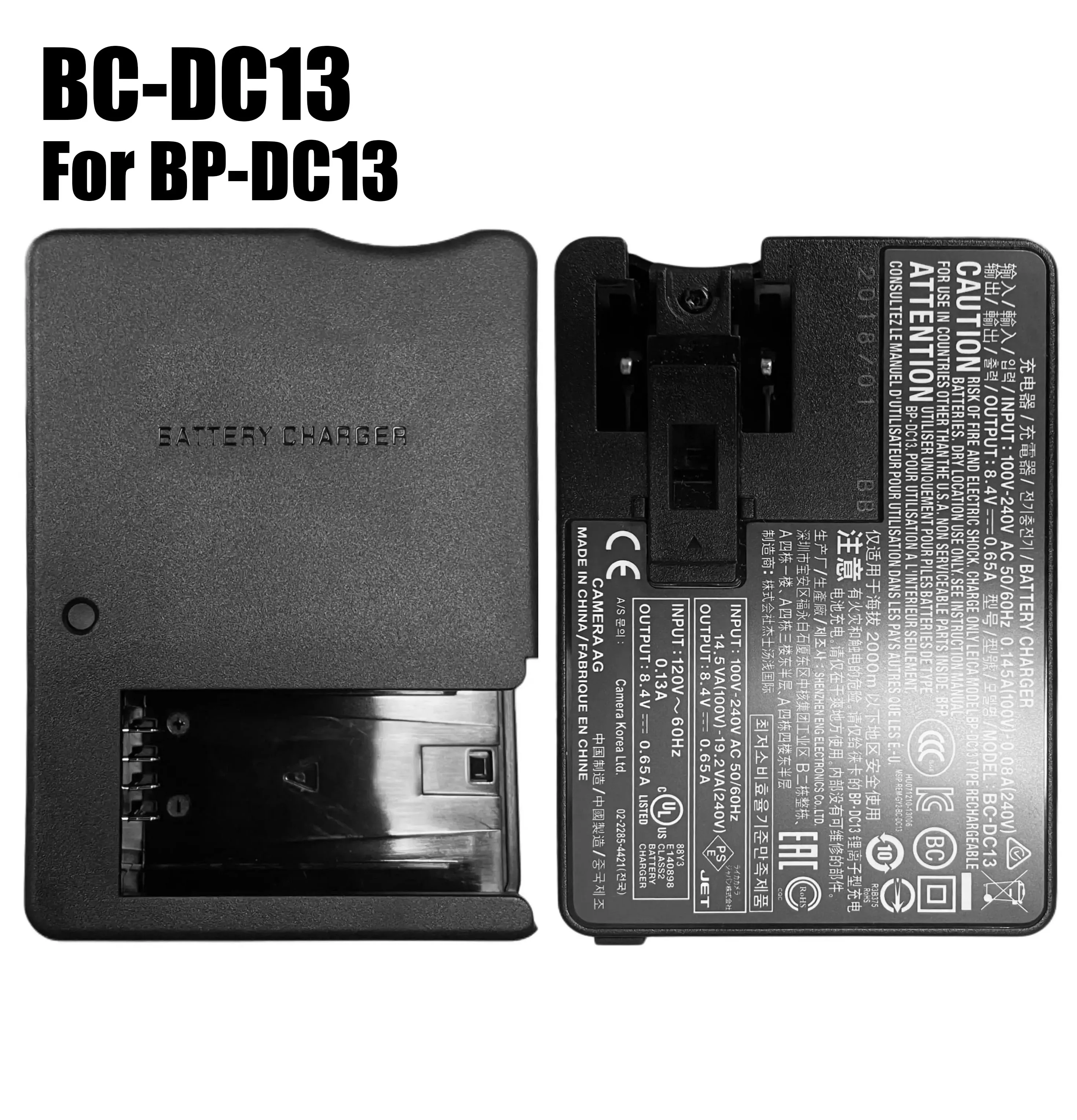 

Genuine BC-DC13 BCDC13 Charger For LEICA BP-DC13 900mAh Battery LEICA T, T Digital Camera, Silver 19800, T (Typ 701), TL, TL2
