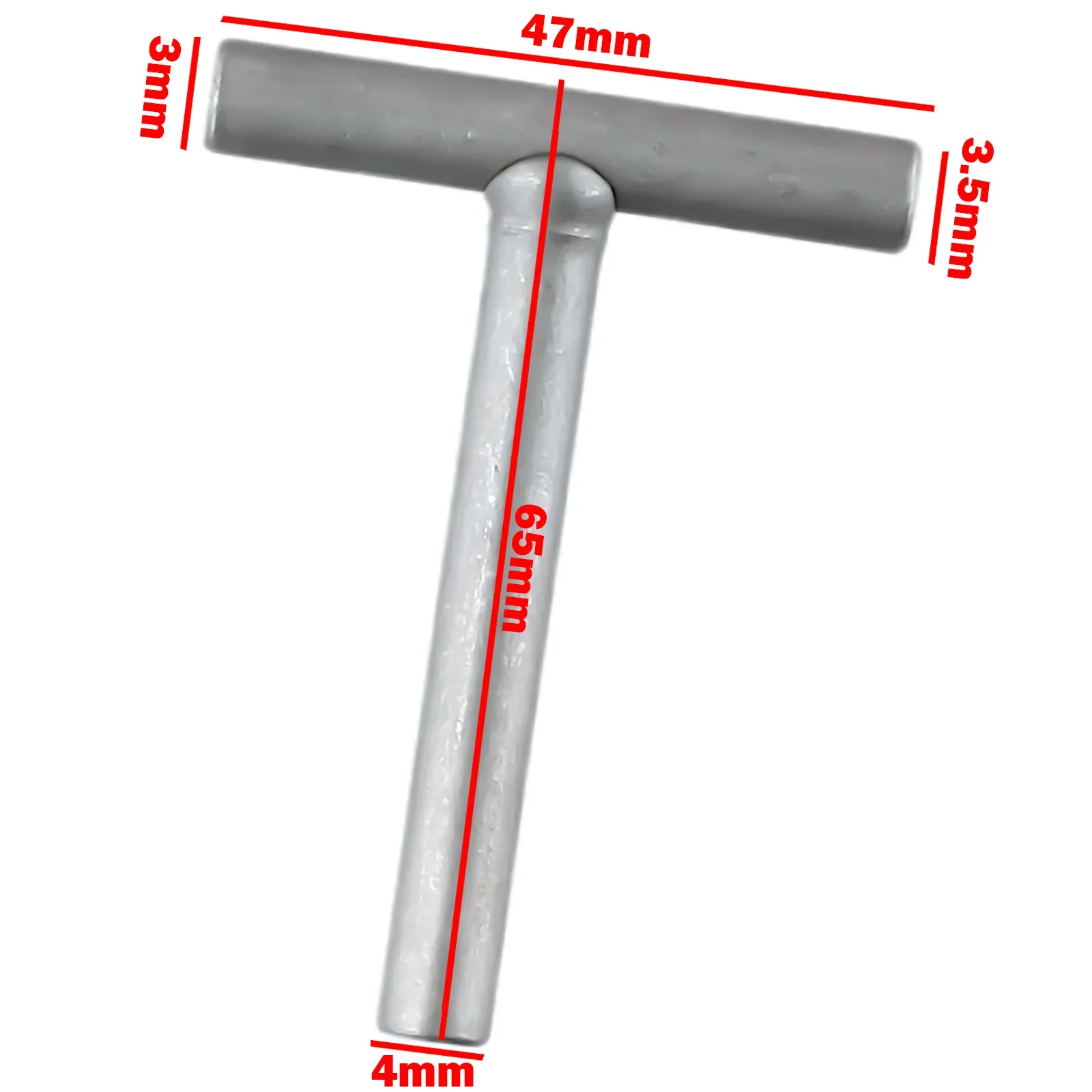 Wrench T-Spanner Replacement Spanner Square Valve Screw 3/3.5/4mm Gray Hexagon Metal Repair Clearance Adjusting