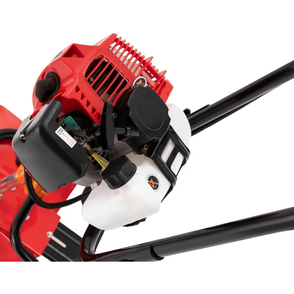 محراث يعمل بالغاز 52CC 2 السكتة الدماغية التجارية الثقيلة الحارث 1.9KW اليد الروتاري المزارع Rototiller حديقة أداة مع مقبض #4