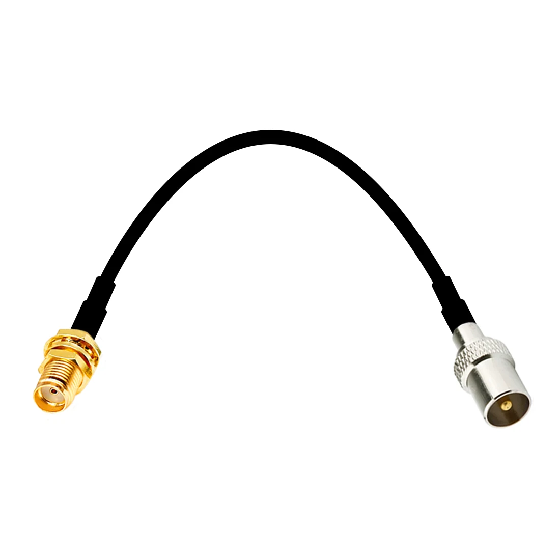 RG174 Cable IEC PAL DVB-T to SMA / F TV Male Plug & Female Jack RF Jumper Pigtail Adapter 20cm