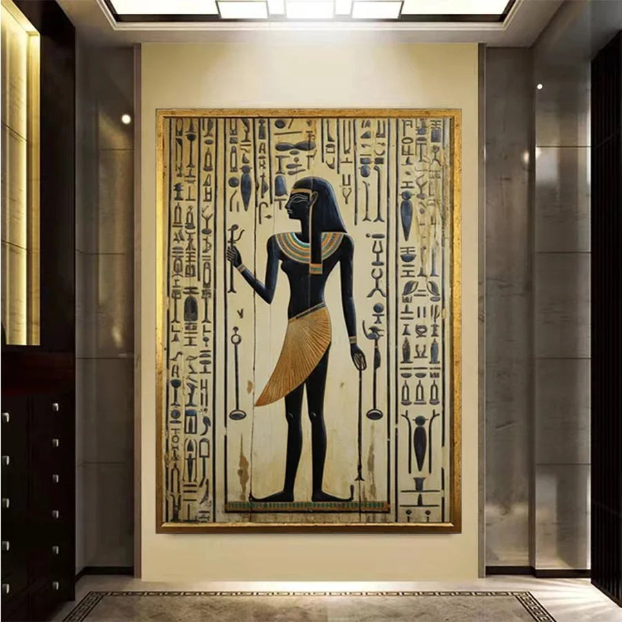 New 5D Round Diamond Painting Retro Egyptian Queen Pharaoh Sticker Diamond diy Embroidery Home Decoration Mosaic