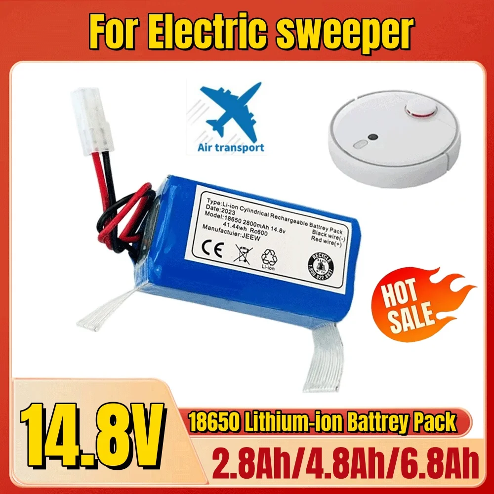 2026 Da Tian Gong plug 14.8v 2.8/4.8/6.8Ah Li-ion battery For Rowenta Tefal Explorer Serie 20 40 60 Robot Vacuum Cleaner Battery