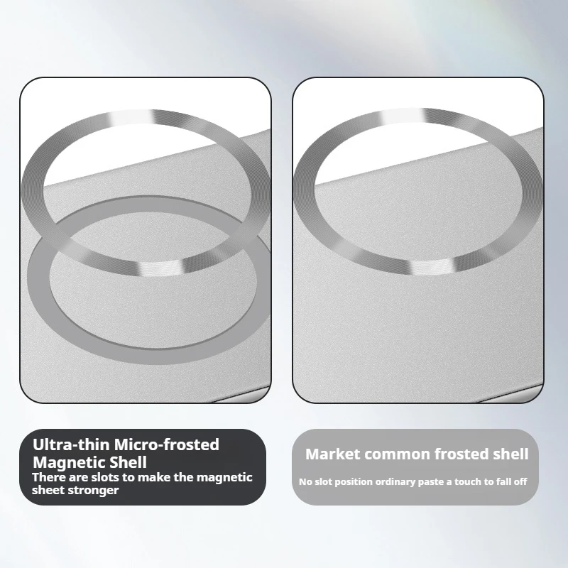 Ultra Thin Metallic Paint Magnetic For Magsafe Case For iPhone 17 Air 16 15 14 13 12 Pro Max Plus Frameless Cooling Hard Cover - náhled 6
