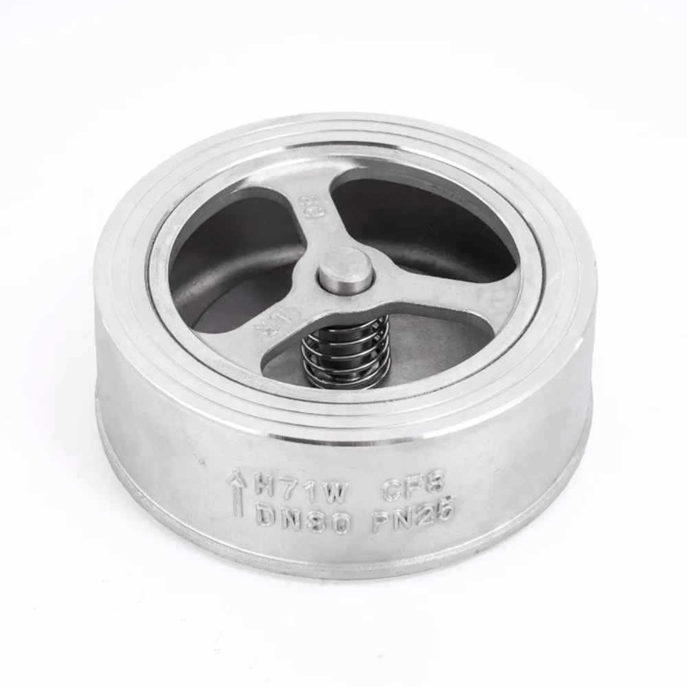 

DN32/DN40mm 304 Stainless Steel H71W Wafer-Type Sanitary Check Valve，Non-Return Soft Seal Check Valve