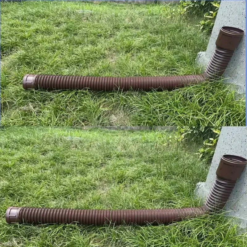 1 Pack Flexible Rain Gutter Downspout Extensions Drain Downspout Extender Gutter Extension Flexible Down Spout Drain Extension P image 3