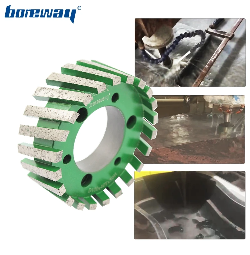 

Boreway Supply A Piece Of D100x40Tx50H Diamond Split Segment CNC Calibrat Wheel For Stone Granite Marble Counter Wash Basin