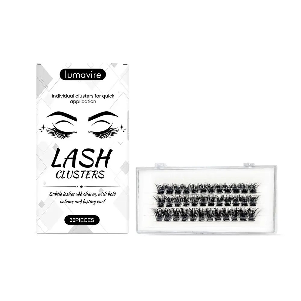 1セット接着剤不要つけまつげ、両端が尖ったひまわり型のナチュラルでふわふわなDIYまつげエクステ、接着剤不要、セルフ接着タイプ