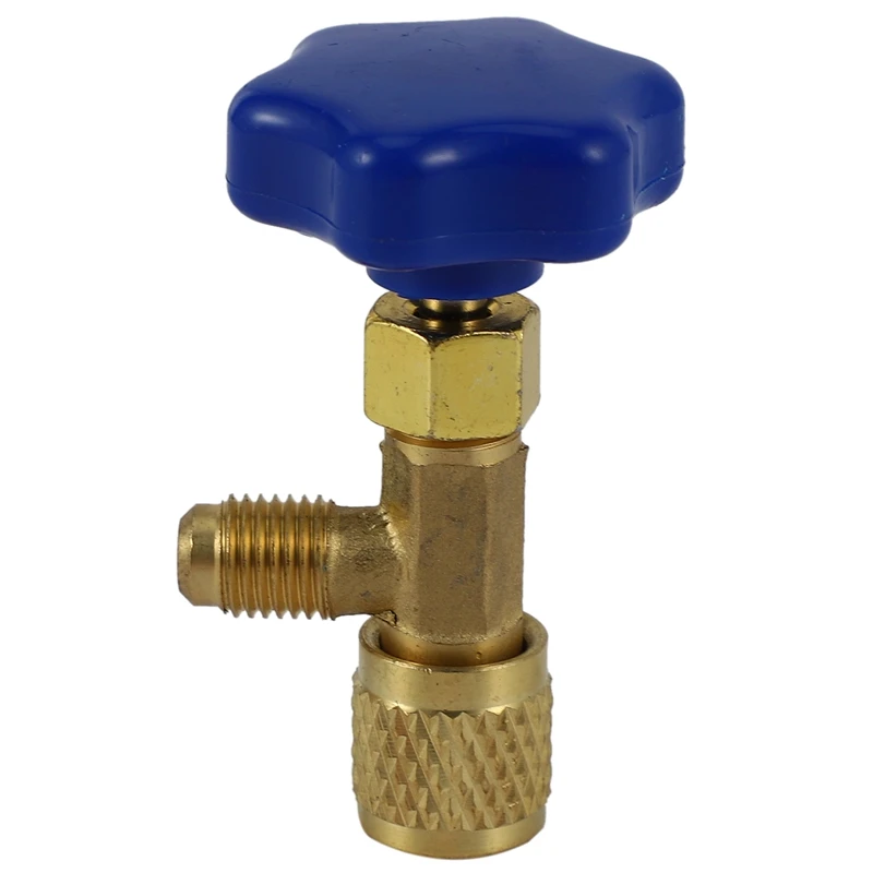 Low Pressure Dispensing Valve Bottle Opener 1/4 Sae Connector  Refrigerant Bottle Can Tap For R22 R134A R410A Gas