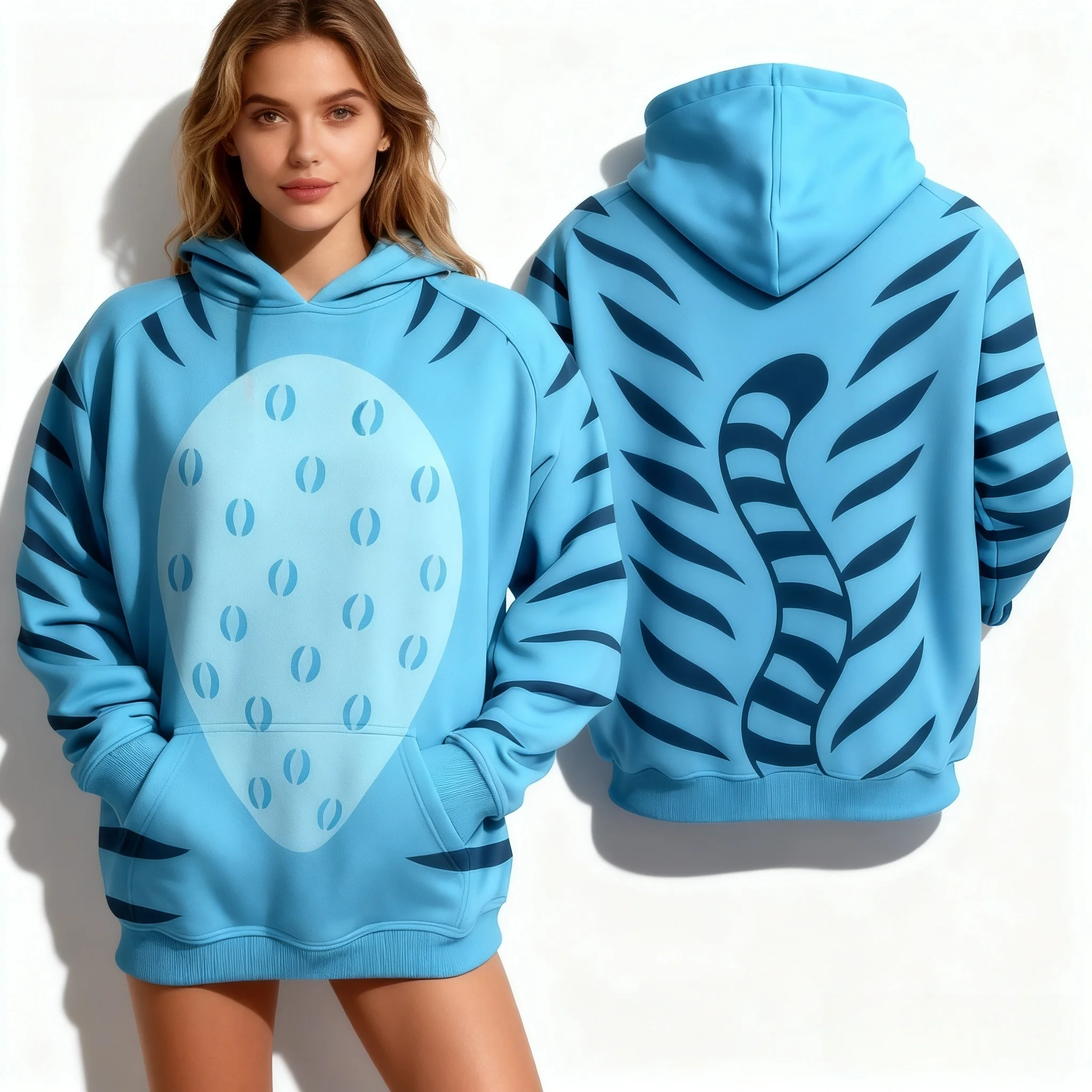 مجموعة هوديي للخريف والشتاء المتفجرة للعب الأدوار فريق صيد النمر الساحرة مجموعة هوديي كبيرة جدًا للشارع الأمريكي الكوري #3