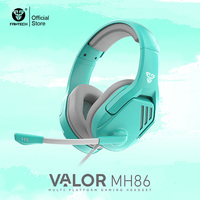 FANTECH VALOR MH86 Wired Headset with microphone 3.5mm Jack Foldable Adjustable Steel Headband and 280gr Ultra-light Headphones