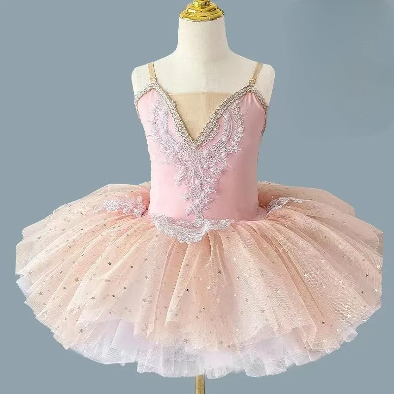 Professional Ballet Tutu Girls Blue Pink Tutu Ballerina Party Dress  Child Kids Ballet Dance Costume